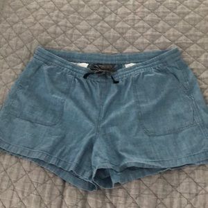Point Sur by J Crew 100% cotton chambray shorts.